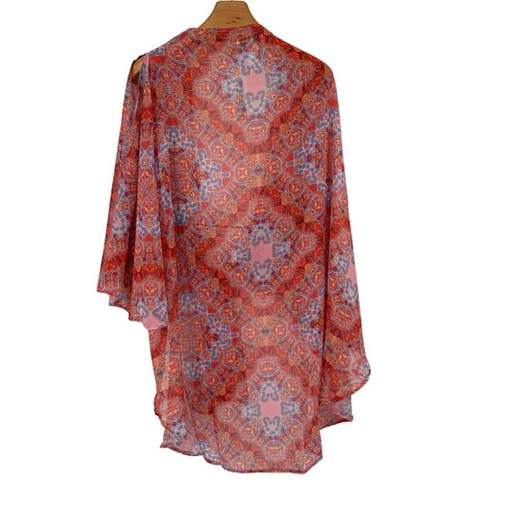 Laundry By Shelli Segal Convertible Caftan  Paisley Print One Size new - Picture 3 of 4
